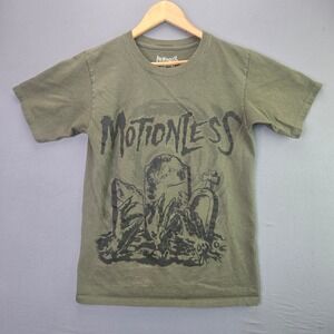 Motionless In White Shirt Mens Medium Olive Green Grave Graphic Band Tee 2024